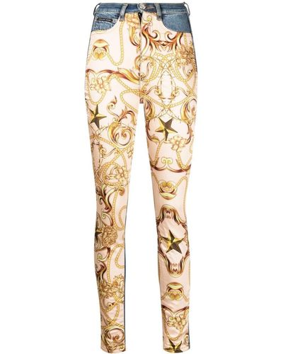Philipp Plein Jeans skinny Barocco con stampa - Multicolore