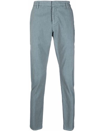 Dondup Mid-rise Straight Chinos - Blue