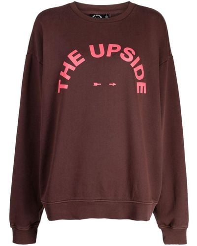 The Upside Sweater Van Biologisch Katoen - Bruin