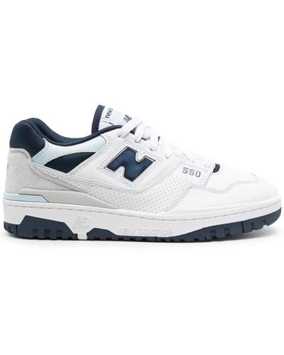 New Balance 550 Core Leather Trainers - White