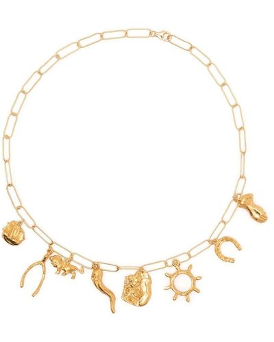 Alighieri The Traveller Charm Chain Necklace - Metallic