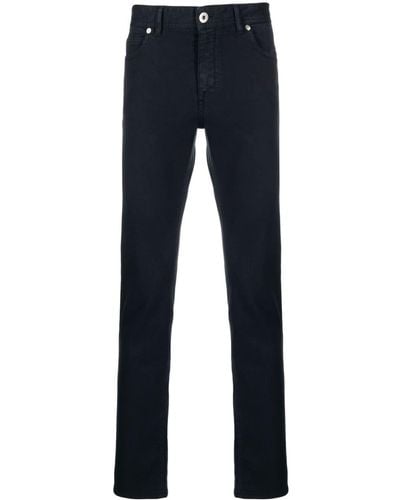 Brioni Low-rise Slim-fit Jeans - Blue