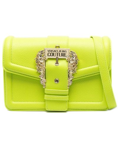 Versace Jeans Couture Bolso de hombro con hebilla barroca - Amarillo