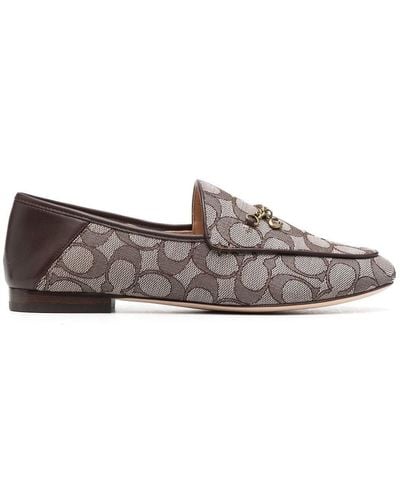 COACH Hanna Loafer In Signature Jacquard - Grey