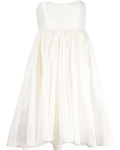 Amsale Sweetheart-neck Strapless Minidress - White