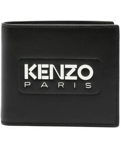 KENZO Portemonnaie mit Logo-Prägung - Schwarz