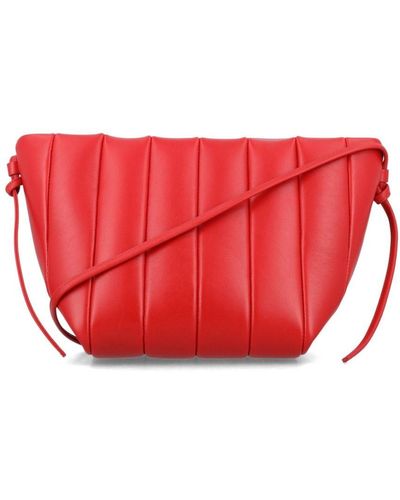 Maeden Boulevard Leather Shoulder Bag - Red