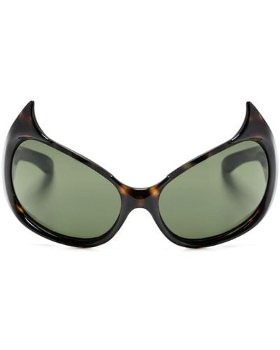 Balenciaga Gotham Cat Sunglasses - Green