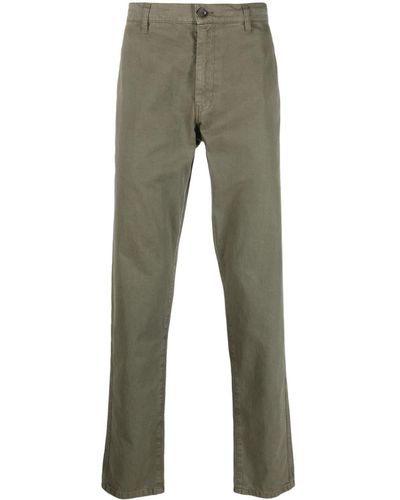 Aspesi Pantalon chino à coupe droite - Vert