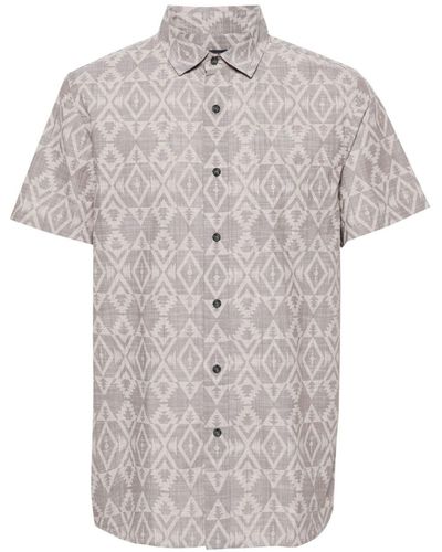 Pendleton Camisa con estampado gráfico - Gris