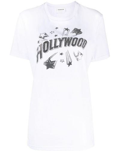 P.A.R.O.S.H. スローガン Tシャツ - ホワイト