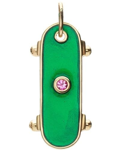 Pascale Monvoisin 9kt Yellow Gold Fred Sapphire Pendant - Green