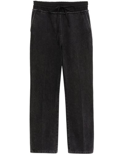 3.1 Phillip Lim Pantaloni dritti con coulisse - Nero