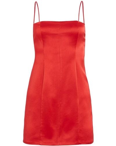 retroféte Mini-jurk Met Spaghettibandjes - Rood