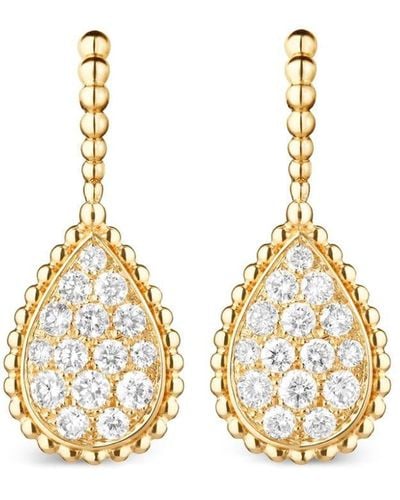 Boucheron 18kt Yellow Gold Serpent Bohème Diamond Earrings - Metallic