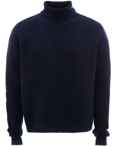 JW Anderson Long-sleeve Roll-neck Sweater - Blue
