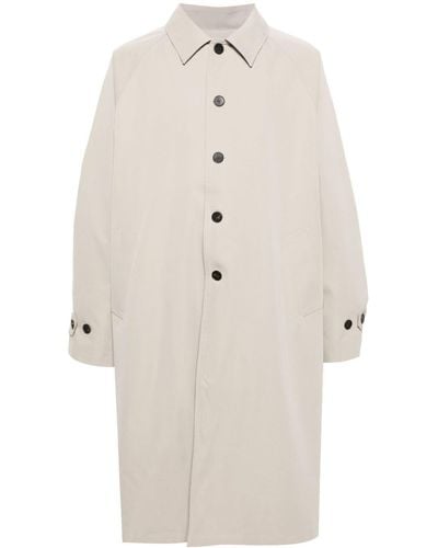 Frankie Shop Neutral Emil Single-breasted Trench Coat - Natural