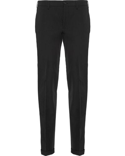 Prada Pantalon à coupe stretch - Noir