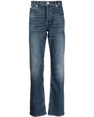 FRAME Low-rise Straight Jeans - Blue