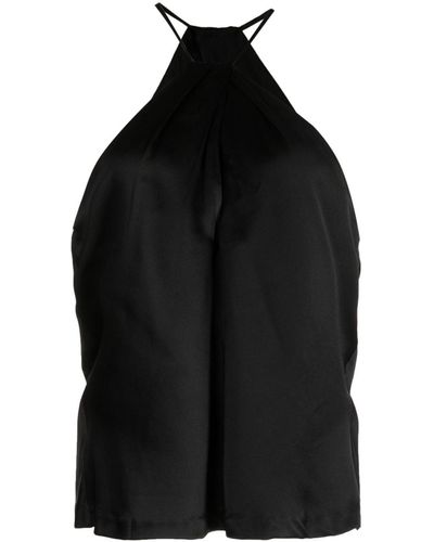 Nili Lotan Edwige Neckholder-Bluse - Schwarz