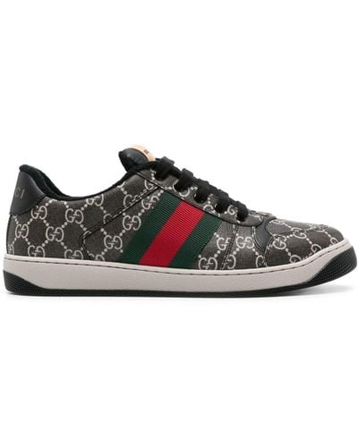 Gucci Sneakers Screener in canvas GG con pelle - Multicolore