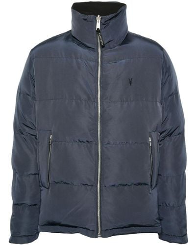 AllSaints Novern Reversible Puffer Jacket - Blue