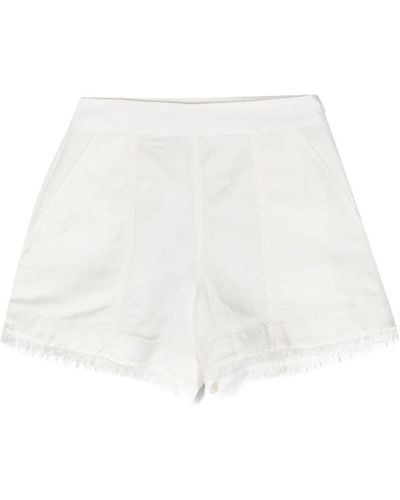 Jonathan Simkhai Frayed Short Shorts - White