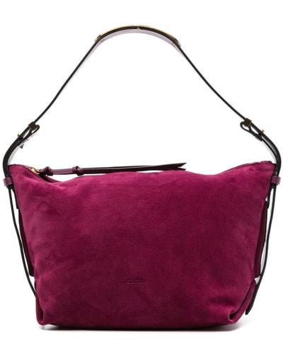 Isabel Marant Leyden Suede Shoulder Bag - Purple