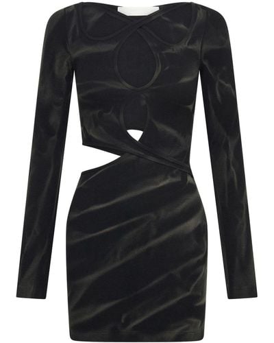 Dion Lee Faded-effect Mini Dress - Black