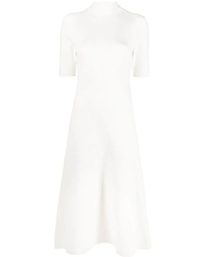 JOSEPH High-neck Midi Dress - White