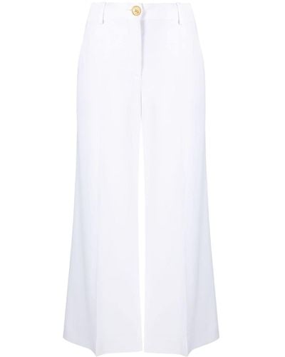 Moschino Pantalones anchos estilo capri - Blanco