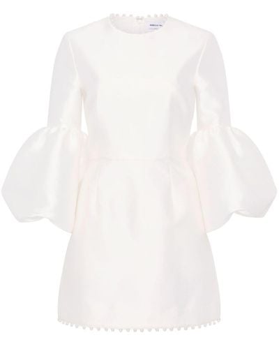 Rebecca Vallance Cristine Pearl-embellished Minidress - White