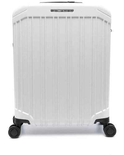 Piquadro Ultra Slim Spinner Pq-light Cabin Trolley - White