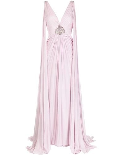 Jenny Packham Langes Sylvia Abendkleid - Pink