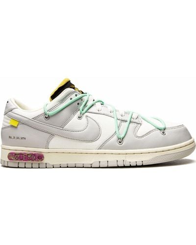 NIKE X OFF-WHITE Dunk Low "lot 04" Sneakers - White