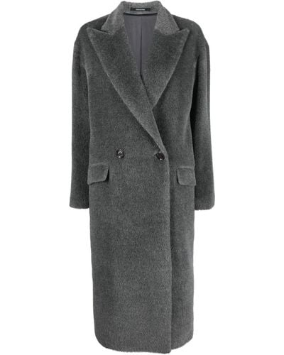 Tagliatore Wool Double-breasted Coat - Gray