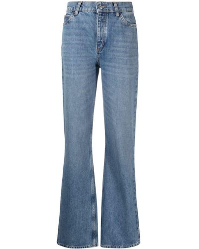 Claudie Pierlot Mid-rise Straight-leg Jeans - Blue