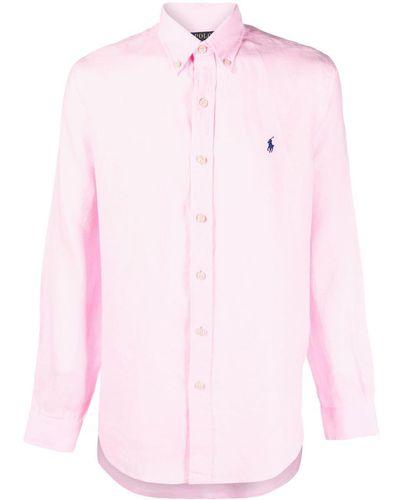 Polo Ralph Lauren Button-down-Hemd mit Polo Pony - Pink