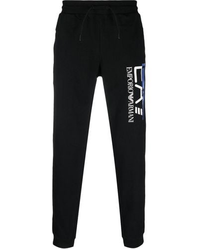 EA7 Pantalon de jogging à logo imprimé - Noir