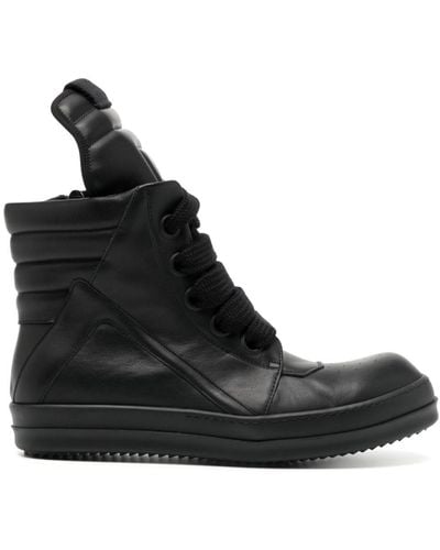Rick Owens Sneakers altas geobasket - Negro