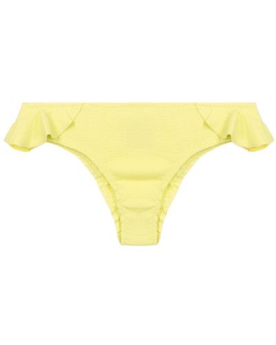 Clube Bossa Laven Ruffled Bikini Bottom - Yellow