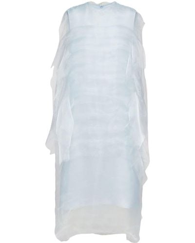 Prada Technical Voile Dress - Blue