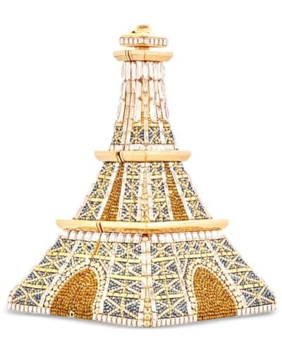 Judith Leiber Pochette Eiffel Tower Bonne Nuit - Métallisé