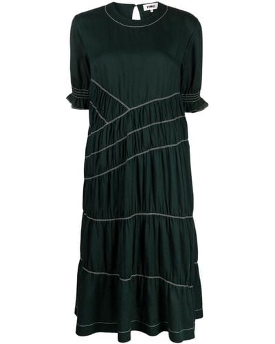 YMC Jolene Lyocell Midi Dress - Green