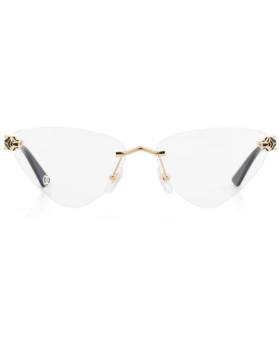 Cartier Gafas con montura cat eye - Blanco
