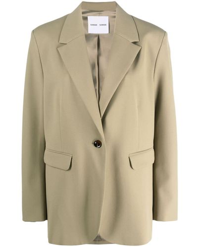 Samsøe & Samsøe Single-breasted Blazer - Natural