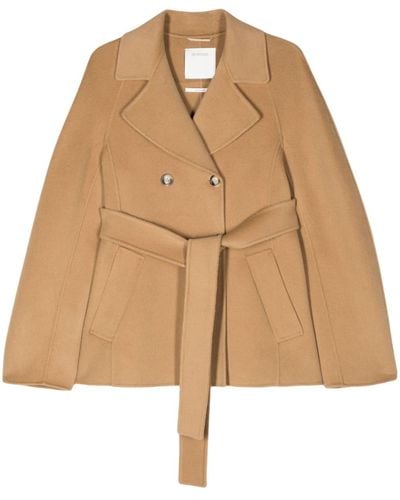 Sportmax Umano Double-Breasted Jacket - Natural