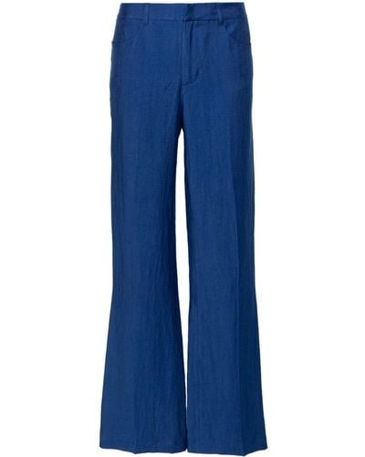 Zadig & Voltaire Pistol Mid-rise Flared Pants - Blue