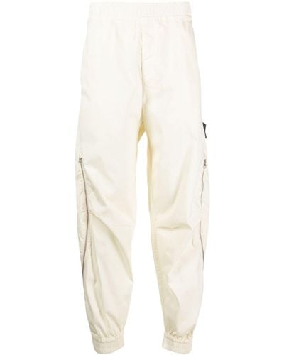 Stone Island Shadow Project Straight-leg Cotton Track Trousers - White