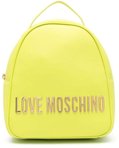 Love Moschino Logo-lettering Backpack - Yellow